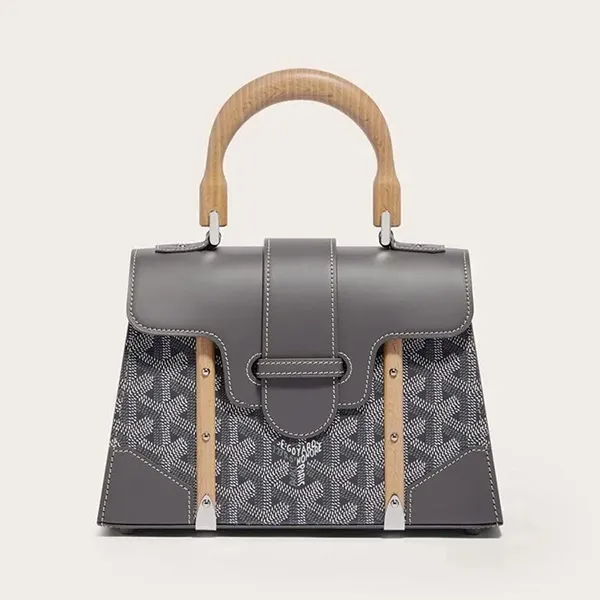 Túi Đeo Chéo Nữ Goyard Saigon Structuré Mini Bag Màu Xám