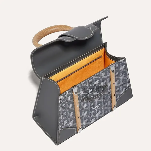 Túi Đeo Chéo Nữ Goyard Saigon Structuré Mini Bag Màu Xám