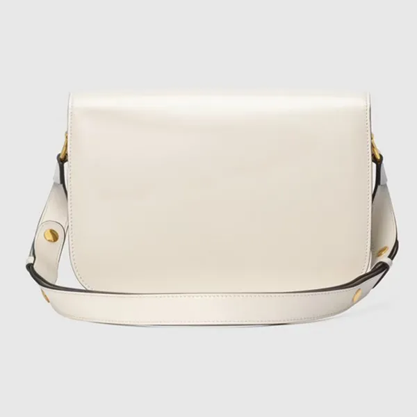 Túi Đeo Chéo Nữ Gucci Horsebit 1955 Shoulder White Leather ‎602204-1DB0G-9022 Màu Trắng