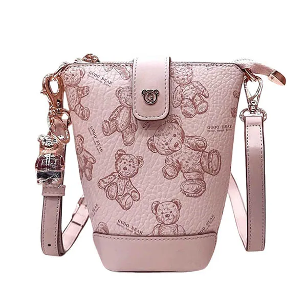 Túi Đeo Chéo Nữ Guoo Bear Bag GU1223-2900 Màu Hồng