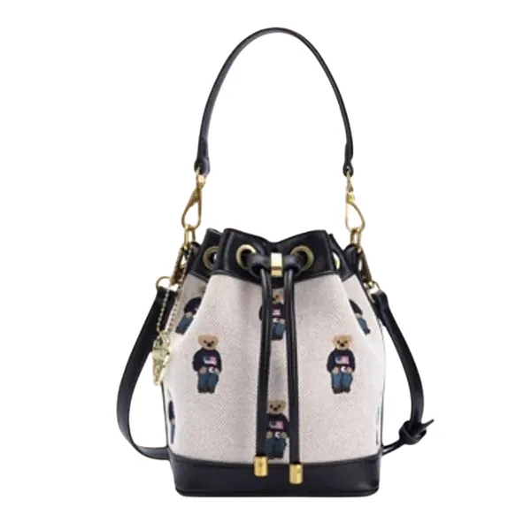 Túi Đeo Chéo Nữ Guoo Bear Bag TN1713 - GU1267 Màu Be/Đen