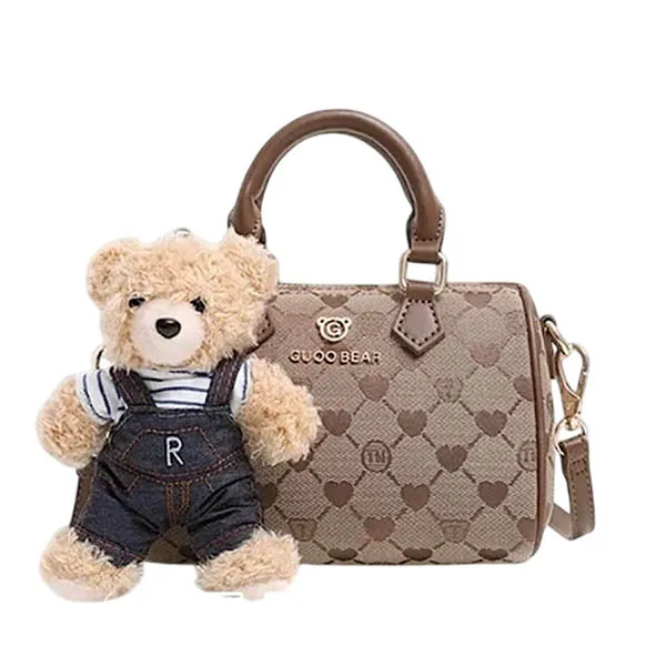 Túi Đeo Chéo Nữ Guoo Bear Bag TN2462 - GU1211 Màu Nâu S
