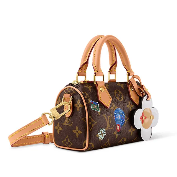 Túi Đeo Chéo Nữ Louis Vuitton LV Nano Speedy M15330 Màu Nâu