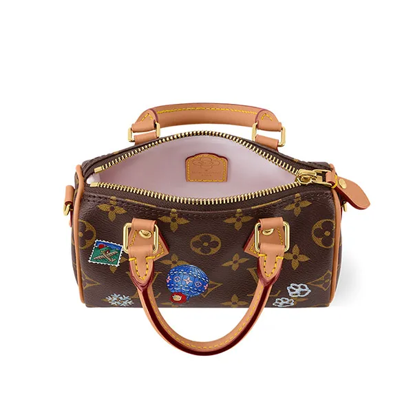 Túi Đeo Chéo Nữ Louis Vuitton LV Nano Speedy M15330 Màu Nâu