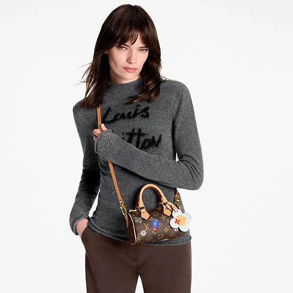 Túi Đeo Chéo Nữ Louis Vuitton LV Nano Speedy M15330 Màu Nâu