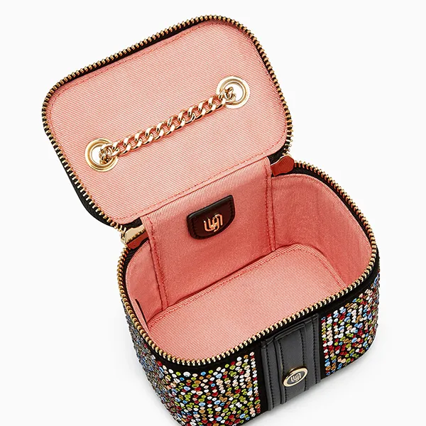 Túi Đeo Chéo Nữ Lyn Dream Box Mini Crossbody Bag - Black L25FBWC005 Màu Đen