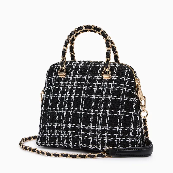 Túi Đeo Chéo Nữ Lyn Fraise Handle Crossbody Bag - Black LL25FBT602 Màu Đen