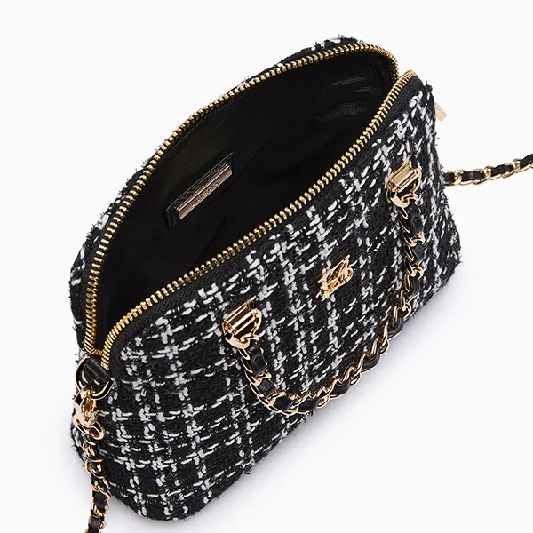 Túi Đeo Chéo Nữ Lyn Fraise Handle Crossbody Bag - Black LL25FBT602 Màu Đen