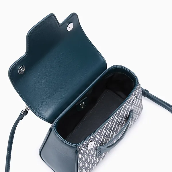 Túi Đeo Chéo Nữ Lyn Milton Infinite Top S Handbags - Dark Green L25FBWA032 Màu Xanh Đậm