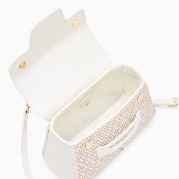 Túi Đeo Chéo Nữ Lyn Milton Infinite Top S Handbags - Ivory L25FBWA032 Màu Trắng Kem