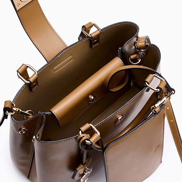 Túi Đeo Chéo Nữ Lyn Re-Edit Athen M Tote Bag - Brown L26CBWA049 Màu Nâu