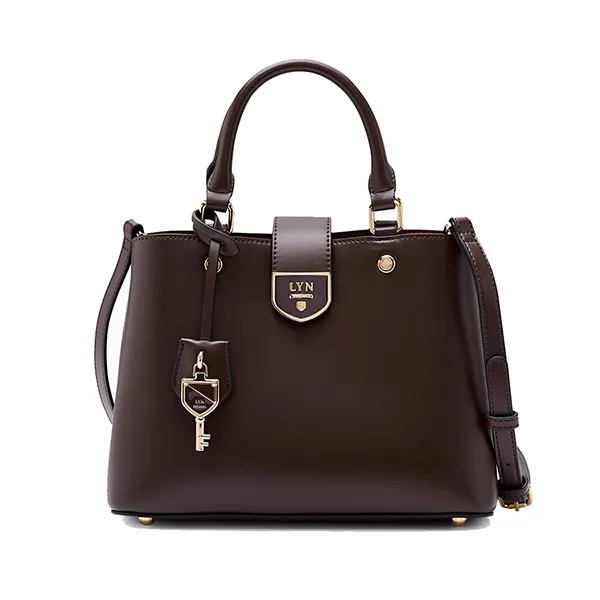 Túi Đeo Chéo Nữ Lyn Re-Edit Athen M Tote Bag - Dark Brown L26CBWA049 Màu Nâu Đậm