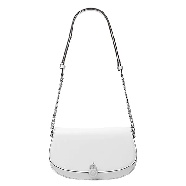 Túi Đeo Chéo Nữ Michael Kors MK Mila Medium Leather Messenger Bag 35T5SIMM8L Màu Trắng