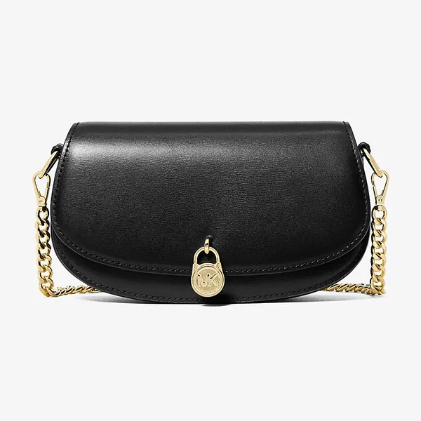 Túi Đeo Chéo Nữ Michael Kors MK Mila Small Leather Crossbody Bag 35F5GIMC5L Màu Đen