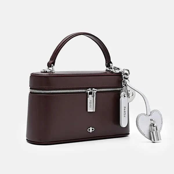 Túi Đeo Chéo Nữ Pedro Ari Leather Shoulder Bag PW2-75940008 Wine Màu Đỏ Mậ