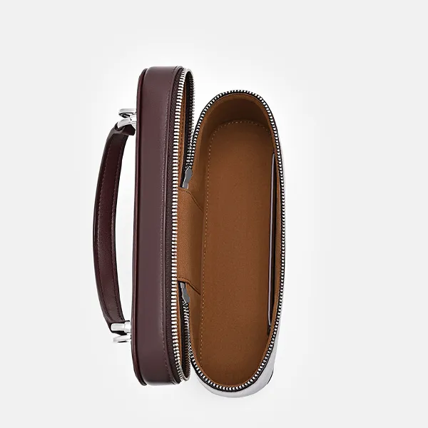 Túi Đeo Chéo Nữ Pedro Ari Leather Shoulder Bag PW2-75940008 Wine Màu Đỏ Mậ