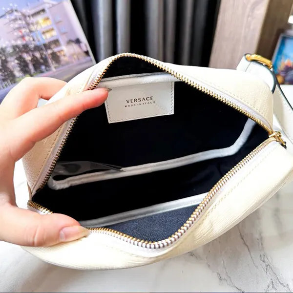 Túi Đeo Hông Unisex Versace Tribute Belt Bag Màu Trắng