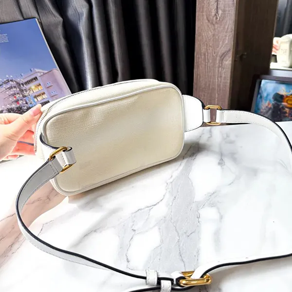 Túi Đeo Hông Unisex Versace Tribute Belt Bag Màu Trắng