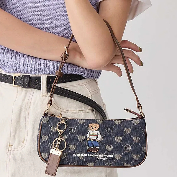Túi Đeo Vai Nữ Guoo Bear GU1042-28220 Màu Xanh Nâu