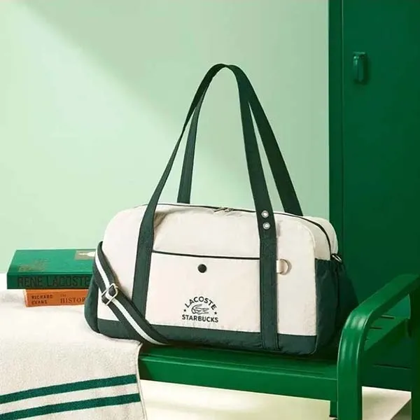Túi Đeo Vai Lacoste x Starbucks Multiple Bag Màu Xanh Green
