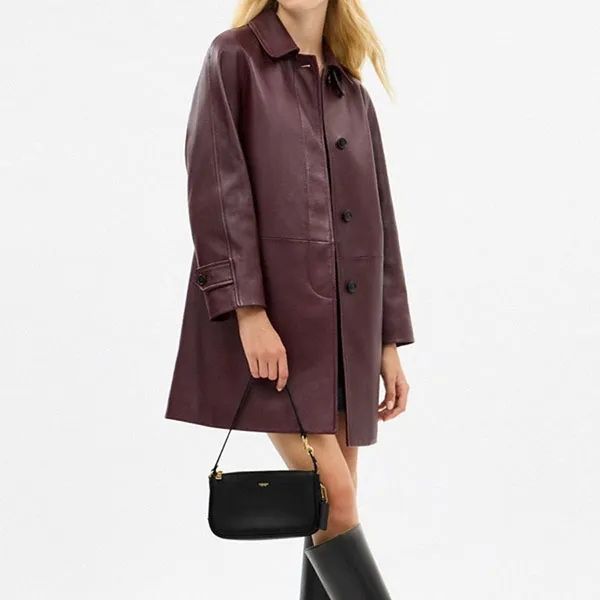 Túi Đeo Vai Nữ Coach Plaza Bag CCC41 Shoulder Bag Màu Đen