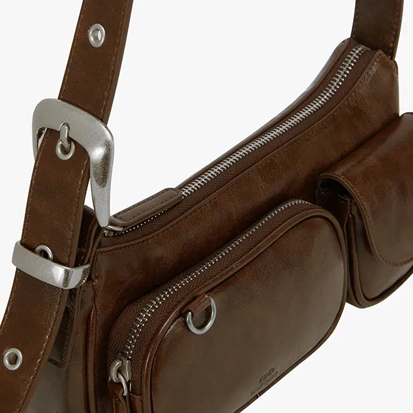 Túi Đeo Vai Nữ Find Kapoor Patti Bag 25 Brown FBBK25XBOBW Màu Nâu