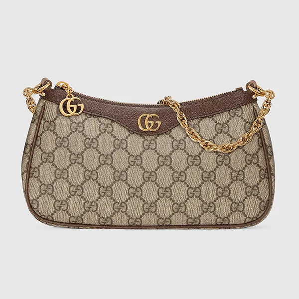 Túi Đeo Vai Nữ Gucci Ophidia Small Shoulder Bag 735132 FABLE 9442 Màu Be Nâu