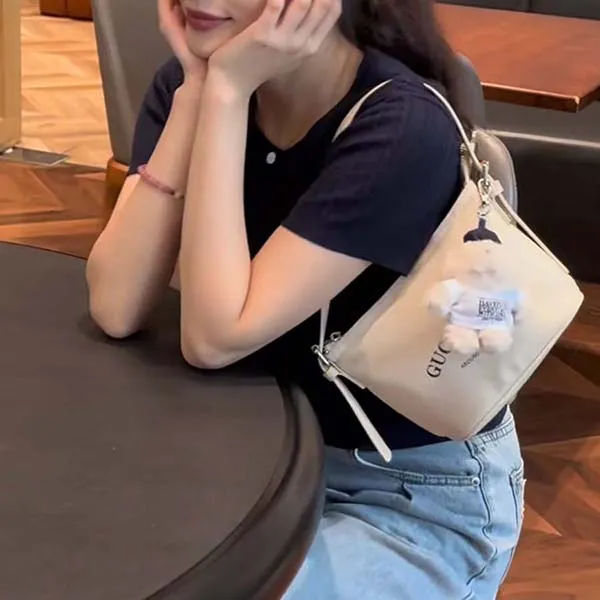 Túi Đeo Vai Nữ Guoo Bear GU1004-10040 Màu Trắng