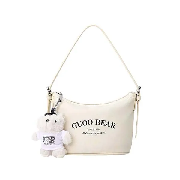 Túi Đeo Vai Nữ Guoo Bear GU1004-10040 Màu Trắng
