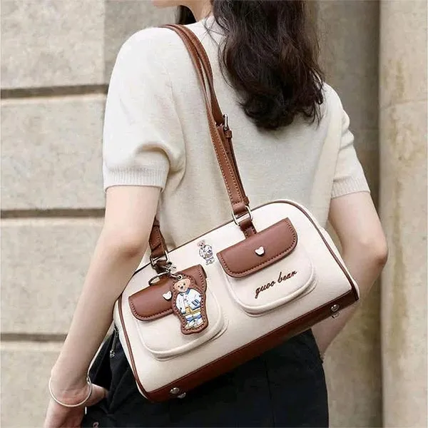 Túi Đeo Vai Nữ Guoo Bear GU1438-10040 Màu Be Nâu