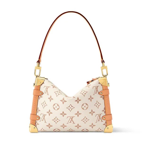 Túi Đeo Vai Nữ Louis Vuitton LV Side Trunk MM M26287 Màu Be