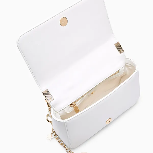 Túi Đeo Vai Nữ Lyn Cosmic Moon Infinite Love Crossbody Bag - Ivory L25FBWA080 Màu Trắng Kem