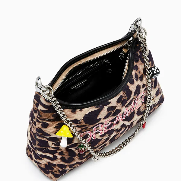 Túi Đeo Vai Nữ Lyn Haylee Mini Shoulder Bag - Leopard L25FBWC023 Màu Nâu
