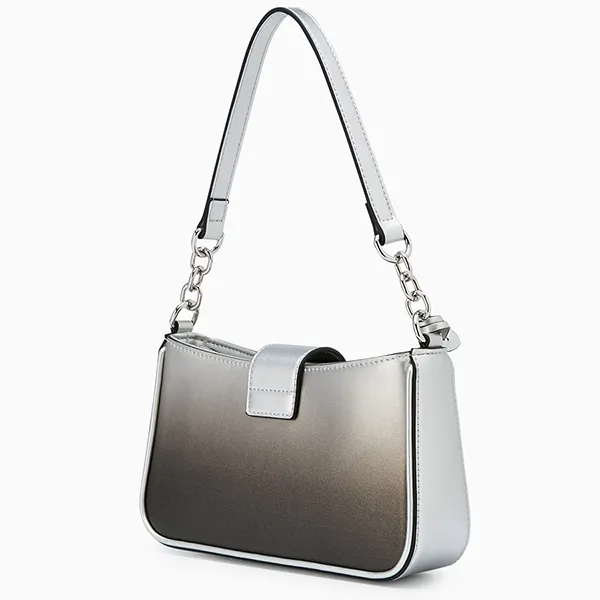 Túi Đeo Vai Nữ Lyn Re-Edit Ray Atella Shoulder Bag - Black Variation 2 L25FBWA056 Màu Đen Xám