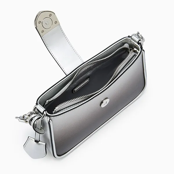 Túi Đeo Vai Nữ Lyn Re-Edit Ray Atella Shoulder Bag - Black Variation 2 L25FBWA056 Màu Đen Xám