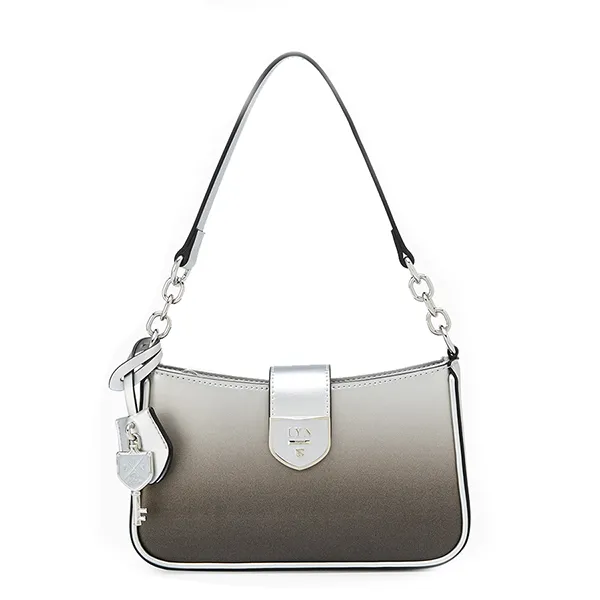 Túi Đeo Vai Nữ Lyn Re-Edit Ray Atella Shoulder Bag - Black Variation 2 L25FBWA056 Màu Đen Xám