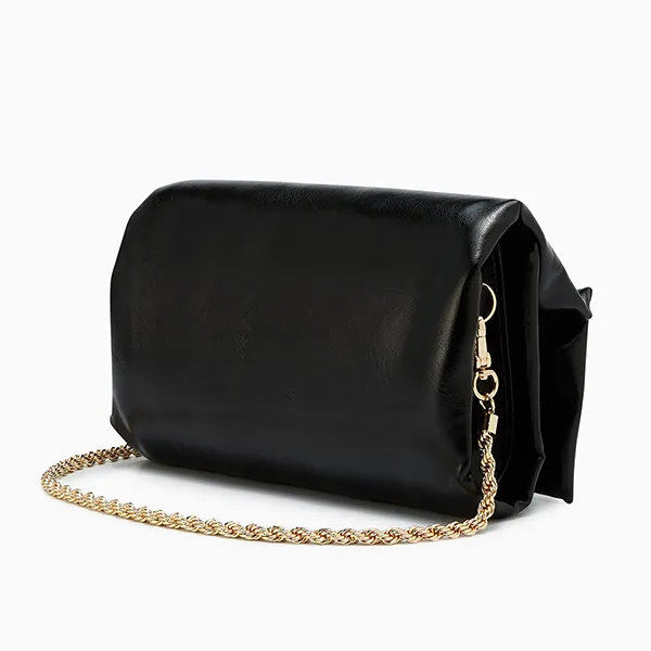 Túi Đeo Vai Nữ Lyn Yuki Clutch Crossbody Bag - Black L25FBWA107 Màu Đen