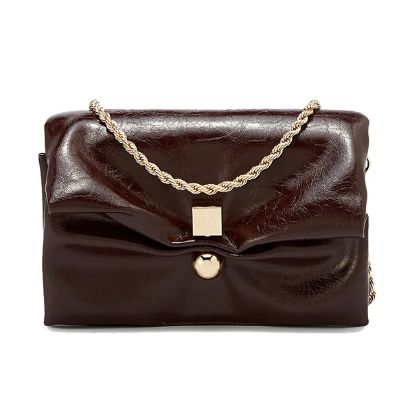 Túi Đeo Vai Nữ Lyn Yuki Clutch Crossbody Bag - Dark Red L25FBWA107 Màu Đỏ Đậm