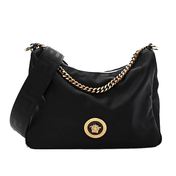 Túi Đeo Vai Nữ Versace Nylon Medusa Bag Màu Đen