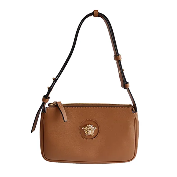 Túi Đeo Vai Nữ Versace Vitello Beige Shoulder Bag Màu Nâu