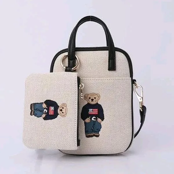 Túi Đựng Điện Thoại Nữ Guoo Bear GU1100-20040 Màu Be Đen