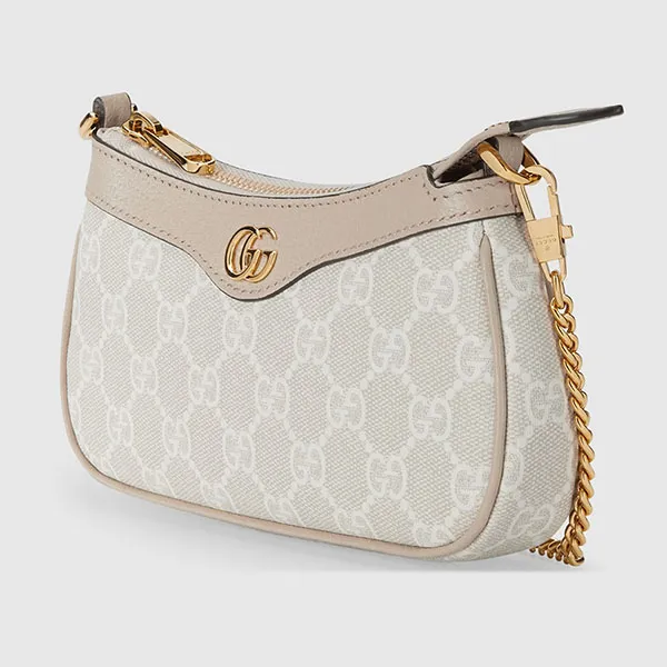 Túi Xách Tay Nữ Gucci Ophidia Mini Handle Bag Beige Màu Be