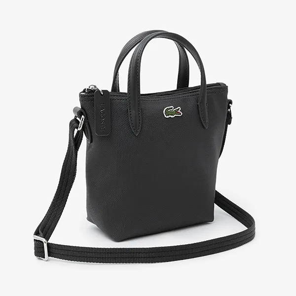 Túi Tote Nữ Lacoste L.12.12 Concept Mini Tote NF2609PM 000 Black Màu Đen