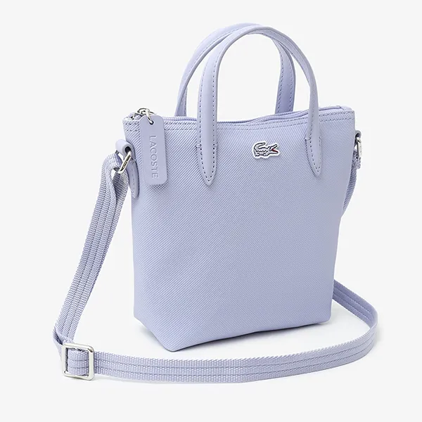 Túi Tote Lacoste L.12.12 Concept Mini Tote NF2609PM R47 Lavender Màu Lavender