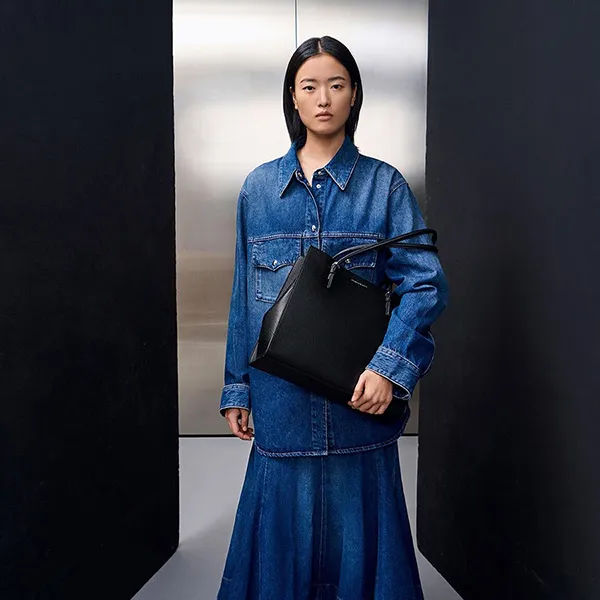 Túi Tote Nữ Charles & Keith CNK Sansa Tote Bag Noir CK2-30782357 Màu Đen