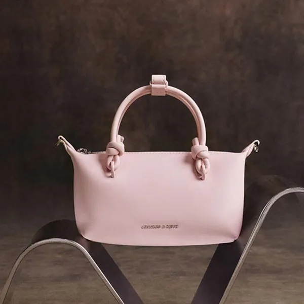 Túi Tote Nữ Charles & Keith Sammie Knotted Handle Tote Bag Cotton Candy Pink Tote CK2-30271635_CC.PNK Màu Hồng