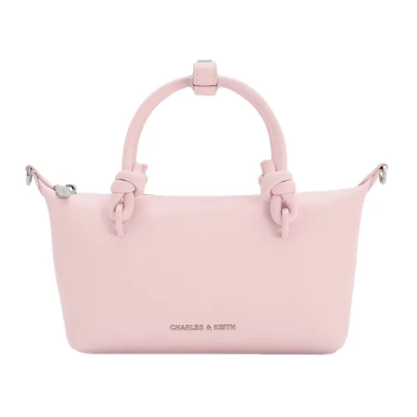 Túi Tote Nữ Charles & Keith Sammie Knotted Handle Tote Bag Cotton Candy Pink Tote CK2-30271635_CC.PNK Màu Hồng