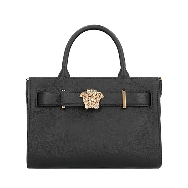Túi Tote Nữ Versace Medusa Small Leather Bag Màu Đen