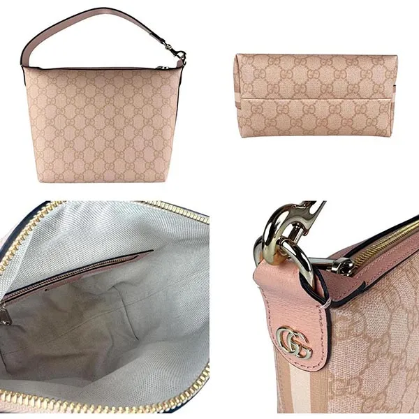 Túi Xách Tay Nữ Gucci GG Supreme Handbag Beige Màu Be