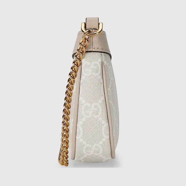 Túi Xách Tay Nữ Gucci Ophidia Mini Handle Bag Beige Màu Be